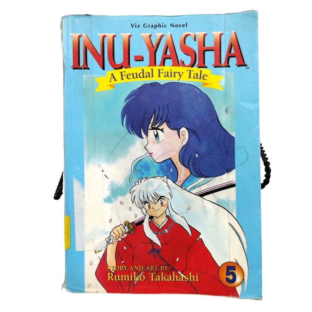 Inu-Yasha A Feudal Fairy Tale Volume 5 Manga Book Viz Graphic Novel Library Copy